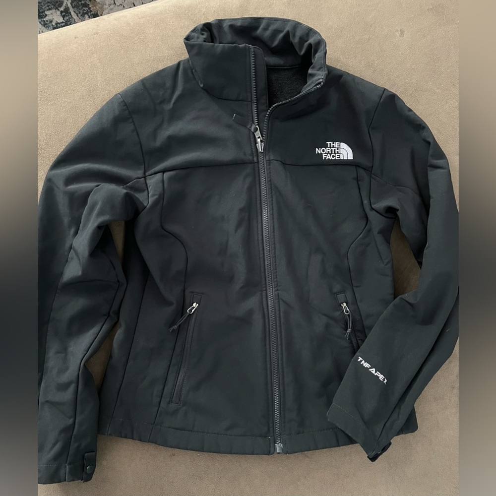 The North Face Women's Black fleece lined shell jacket